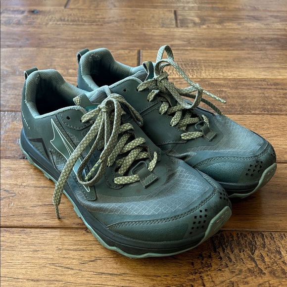 Altra Lone Peak 5 Trail Running Shoes Foot Shape Zero Drop Green Womens Size 8 - Picture 3 of 10